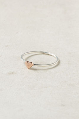 Wee Heart Ring, Rose Gold