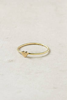 Wee Heart Ring, Brass
