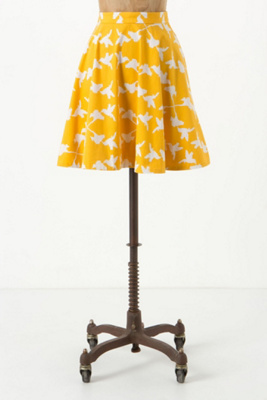 Hummingbird Poplin Skirt