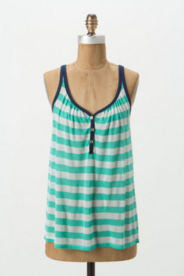 Contrast Henley Tank