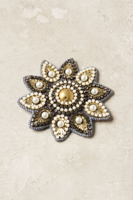 Beaded Daylily Clip