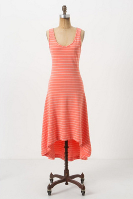 Striped Terry Midi Dress
