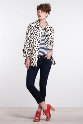 Dot Range Peacoat -Dot Range Peacoat 
