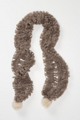 Fronded Pom Scarf 