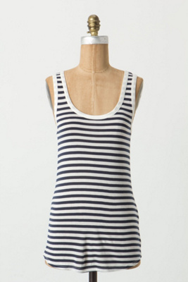 Striped Scoopneck Tank