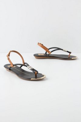 Golden Rolled Sandals