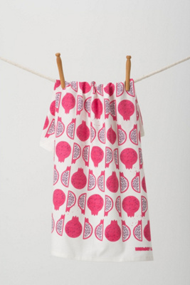 Sliced Pomegranate Dishtowel