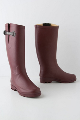 shearling rain boots