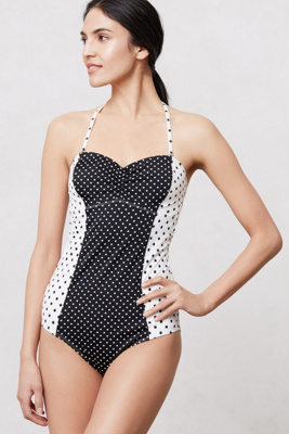 Sashed Dots Maillot