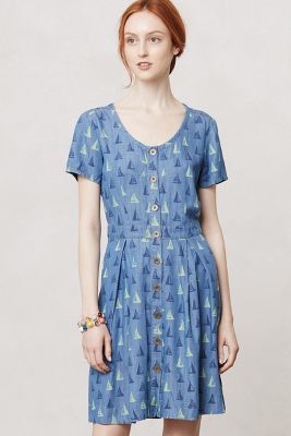 lands end chambray shirt dress