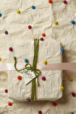 Pom Pom Wrapping Paper