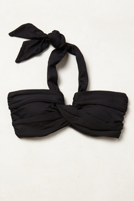 Seafolly twist bandeau bikini top black the