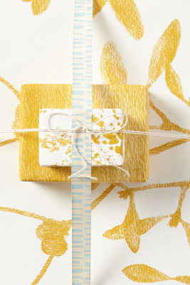 Golden Boughs Wrapping Paper