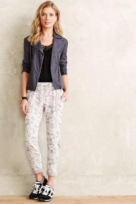 anthropologie floral joggers