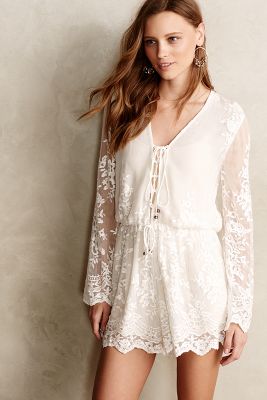 silk strapless romper