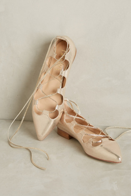 Love these lace up flats