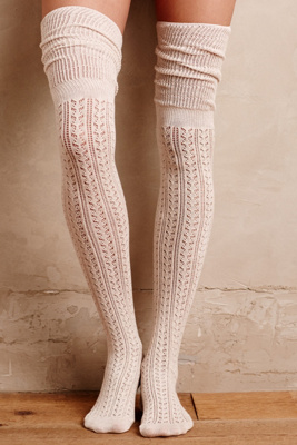 Openwork Over-The-Knee Socks