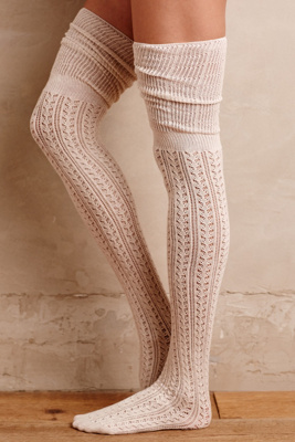 Openwork Over-The-Knee Socks