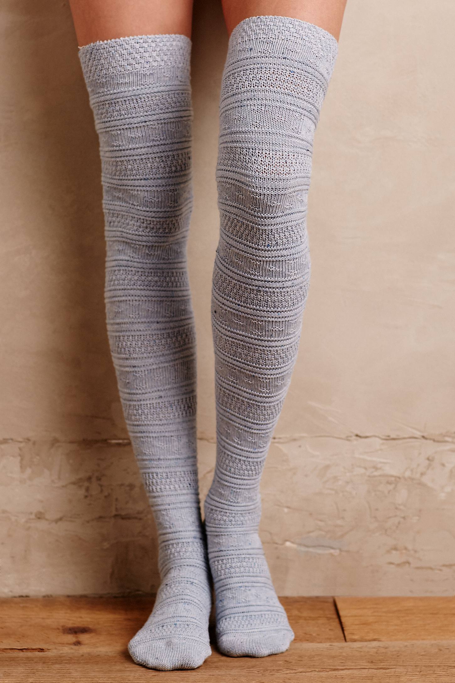 Fairisle Over-The-Knee Socks