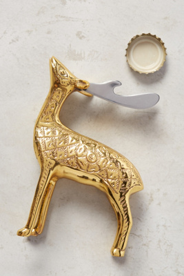 Brass Stag Bottle Opener