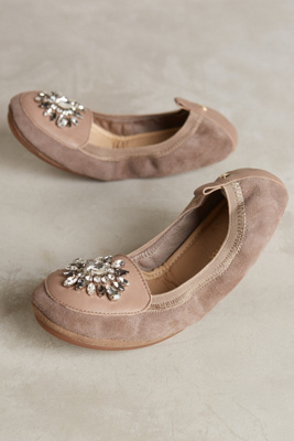 Yosi Samra Orly Jeweled Fold-Up Flats