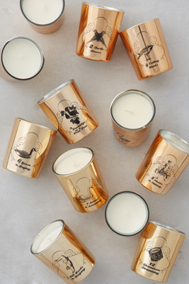 Beautiful 12 Days of Christmas candle set