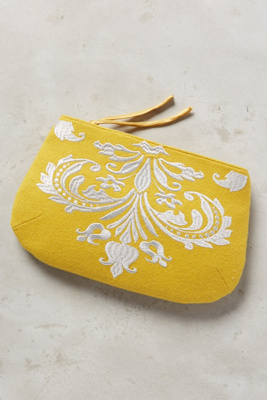 Embroidered Gigue Pouch