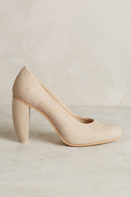 Sydney Brown Curved Heel Pumps
