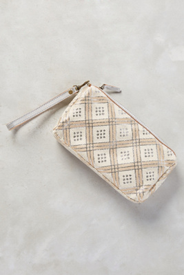 Shimmered Ivrie Wristlet