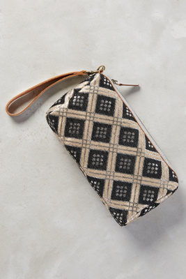 Shimmered Ivrie Wristlet