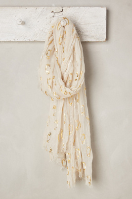 Golden Puffin Scarf
