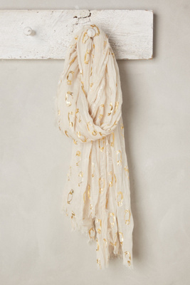 Golden Puffin Scarf