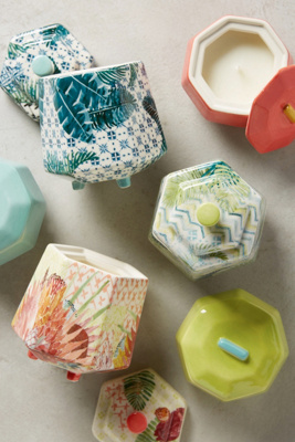 Pretty teahouse candles