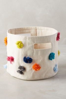 Rainbow Tufts Basket