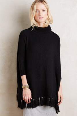 Turtleneck Sweater Poncho