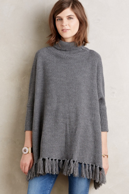 Turtleneck Sweater Poncho