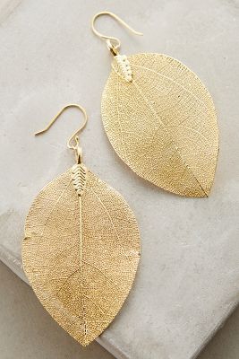 Golden Leaf Earrings