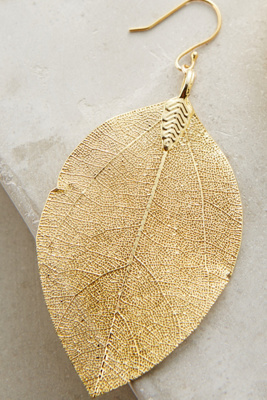 Golden Leaf Earrings