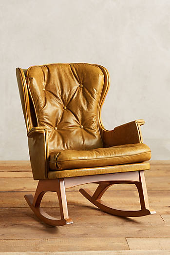 Leather Finn Rocker