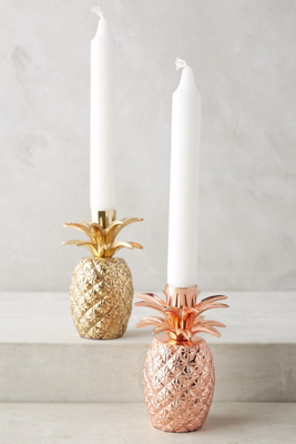 Gorgeous pineapple taper holders