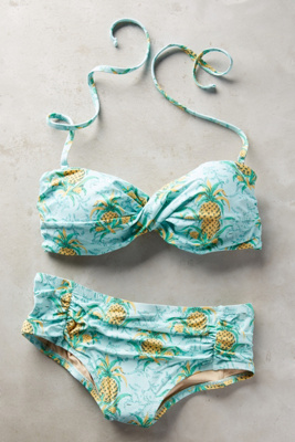 Cute pineapple print bikini