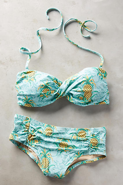 Cute pineapple print bikini