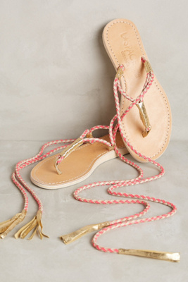 Super cute wrap sandals