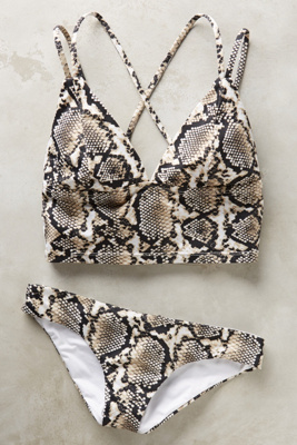 Snake print bikini