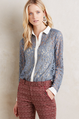 Merletto Lace Buttondown