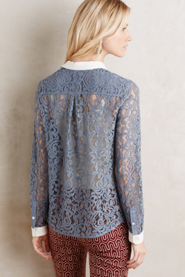 Merletto Lace Buttondown