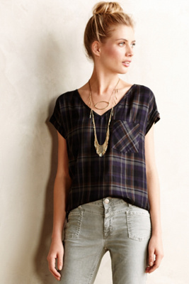 Lallans Plaid Tee