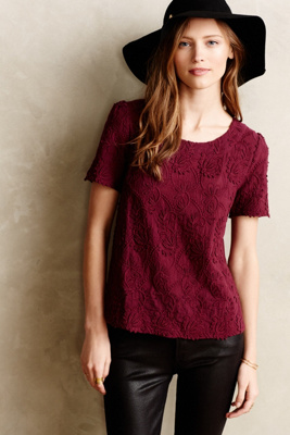 Embroidered Lace Tee