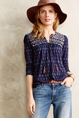 Majorelle Peasant Top