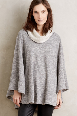 Heathered Cowl Cape